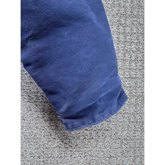 Vintage Carhartt C26 NVY Navy Mens Blue Work Chore Coat Jacket Size Large - Picture 11 of 16